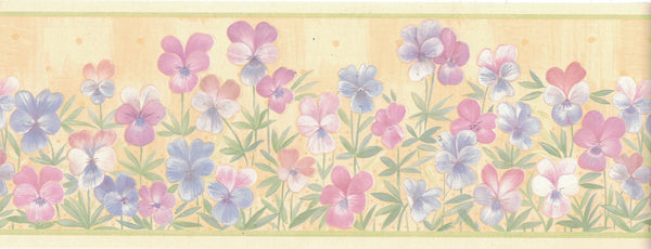 Flower Wallpaper Border B4953