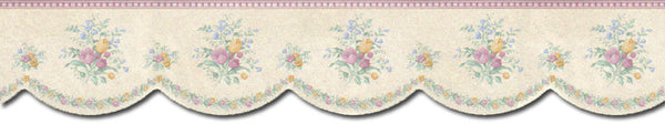 Floral Wallpaper Border B5870