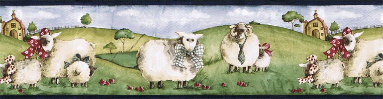 Patriotic Sheep Wallpaper Border Seamless Background Design With Black