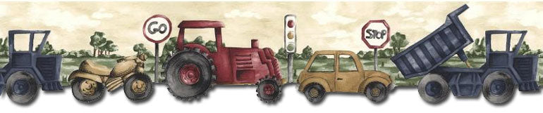 Country Vehicles Wallpaper Border NGB76798DC – WallUSA.com ...