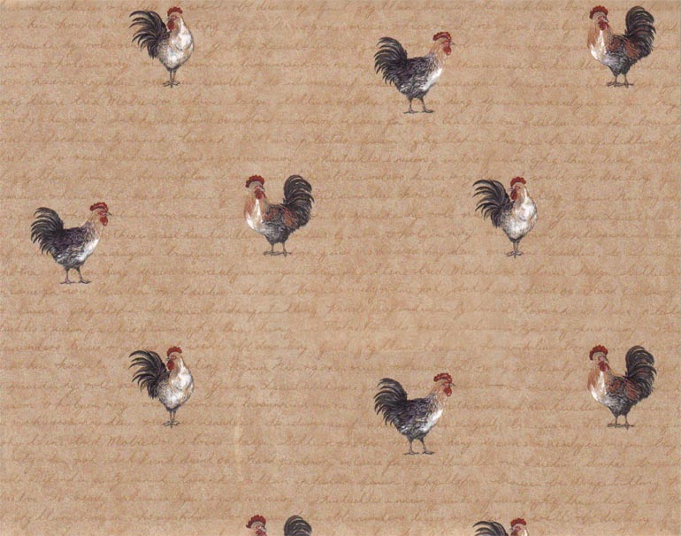 Concord Wallpaper Border - Vintage Rooster & Leaf Pattern, Pre-Pasted, 15ft X 10in, For Kitchen & Farmhouse Decor - View #8